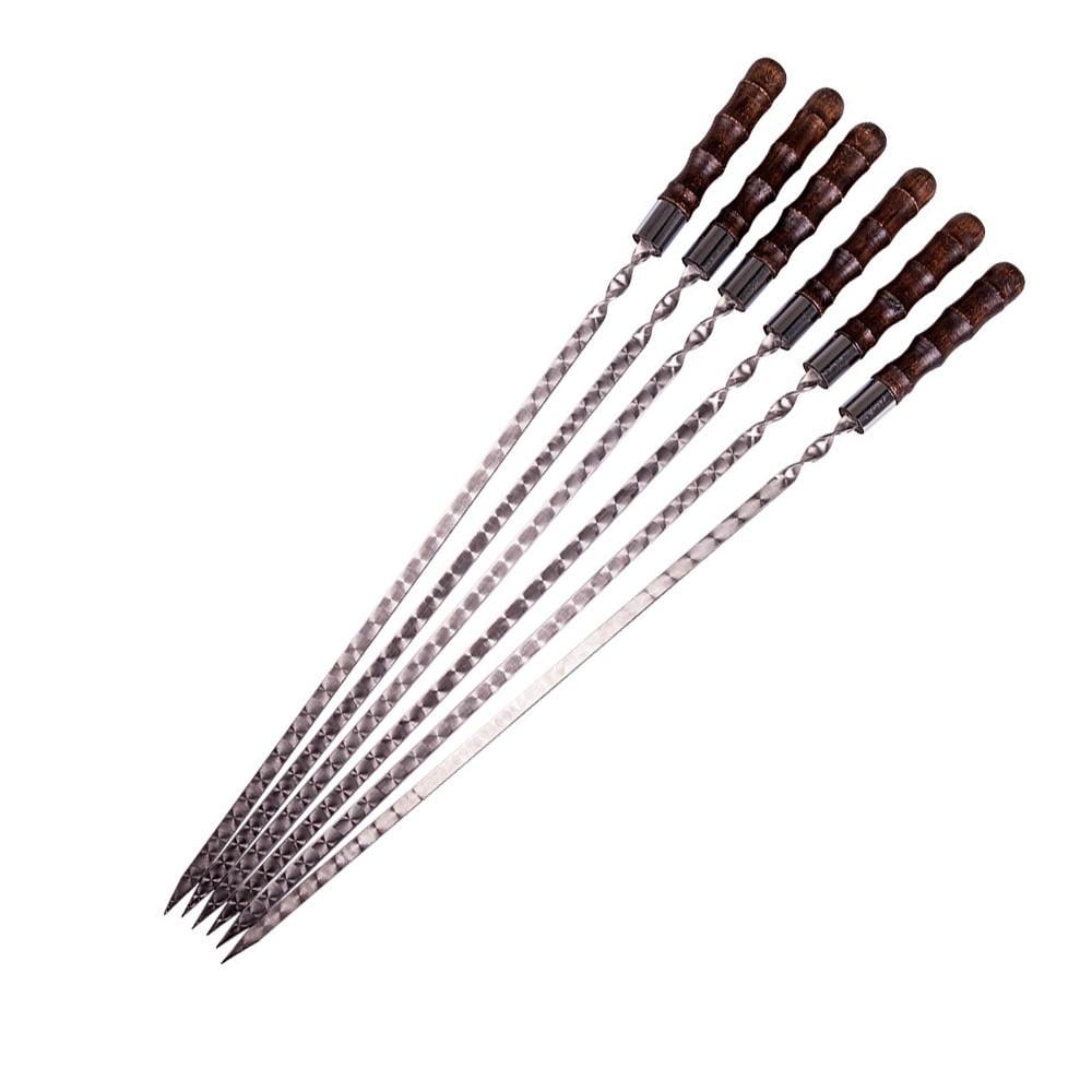 Шампуры для шашлыка Gorillas BBQ Бамбук 6 шт. 3 мм 45 см (SKK88)