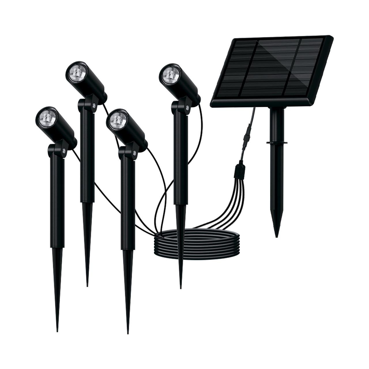 Светильник уличный Eurolamp LED-3,5W/6500K-4S 3,5W 5V 6500K IP54 2000 mAh солнечная батарея 4 шт. (4262380667211)