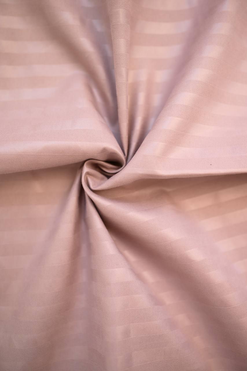 Комплект постільної білизни Signorina Siena зі страйп-сатину сімейний 50х70 см/70х70 см Капучино (009S) - фото 5