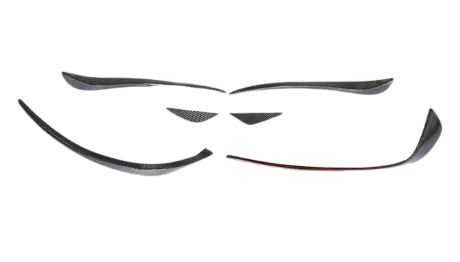 Накладки на бампер передний DDCarbon для CLA45 AMG SD Mercedes CLA C117 2013-2019 гг. натуральный карбон (147957)