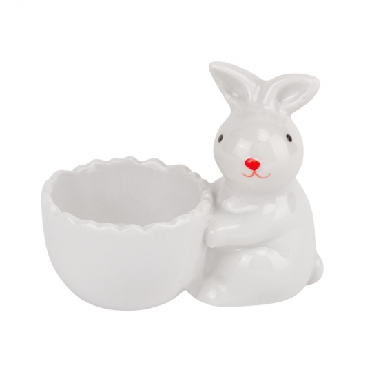Підставка під яйце Милий кролик 7 см Білий (5009-040)
