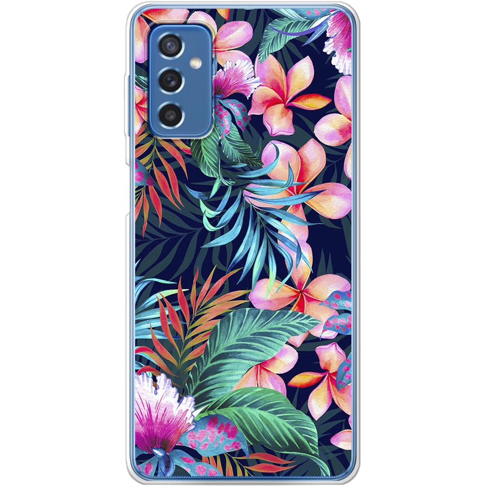 Чохол BoxFace Samsung Galaxy M52 (M526) flowers in the tropics Прозорий силікон (43657-up1971-43657)