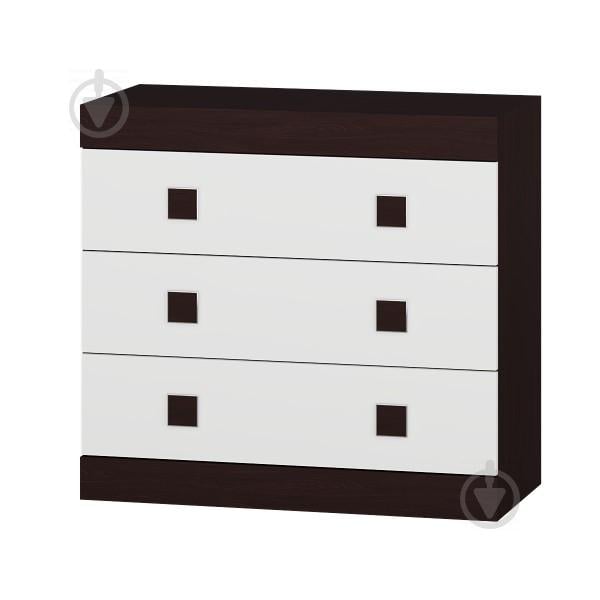 Комод на 3 ящики Еверест Соната-1 венге + білий Комод на 3 ящики Еверест Соната-1 венге + білий