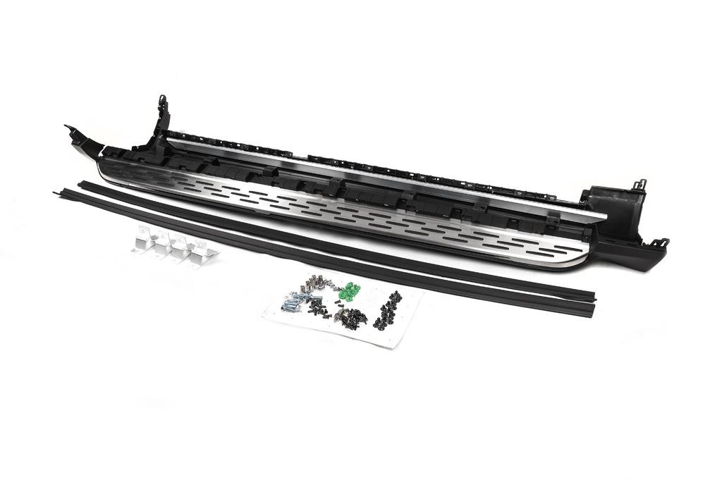 Боковые пороги OEM V1 Cixtai для Volvo XC90 2015- гг. алюминий/пластик