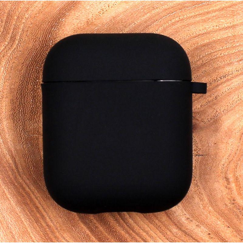 Чехол матовый Silicone Case для AirPods Assembly Black (24001)