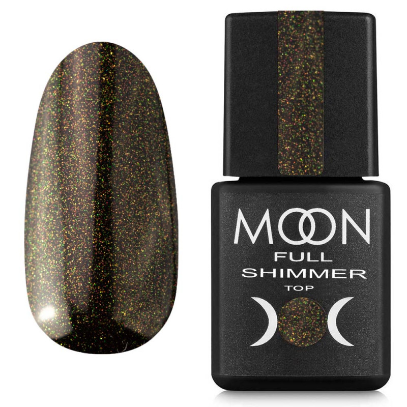 Топ для гель-лака Moon Full Shimmer Top №1025 без липкого слоя 8 мл