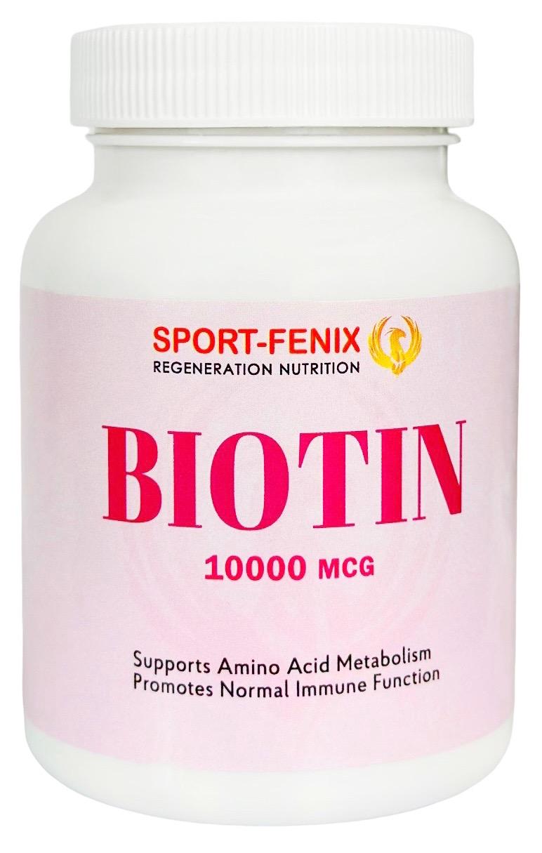 Вітамін B7 BIOTIN 10000 мкг 90 капс. (4820259600235)