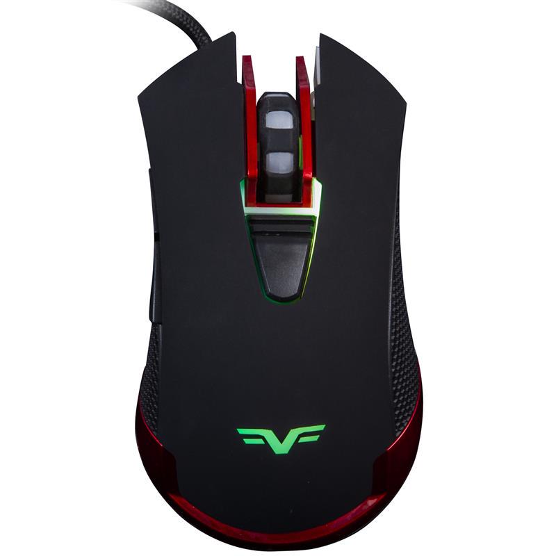 Мышка Frime Falcon проволочная Черный оптическая сенсорная 2400dpi с подсветкой (628286)