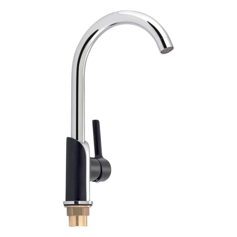 Смеситель для кухни Qtap Grand QTGRABCR007F Chrome/Black (2120551090)
