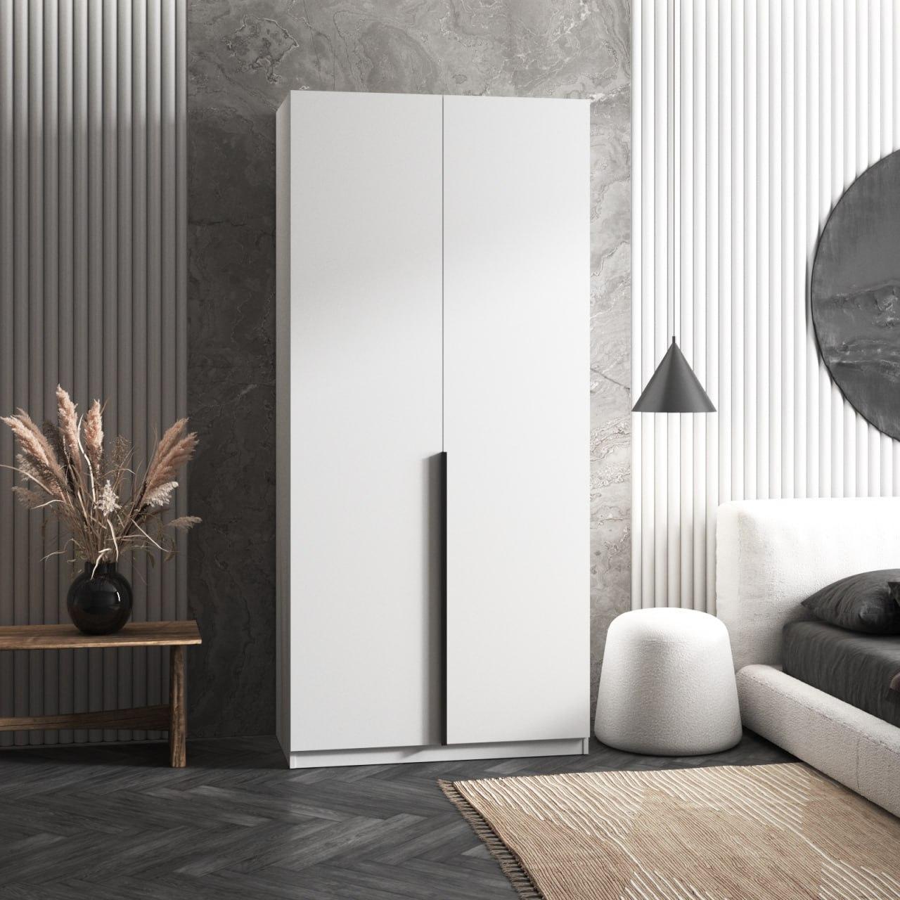 Шафа гардеробна Вайс M-26 1000х500х2195 мм Білий (30827564)