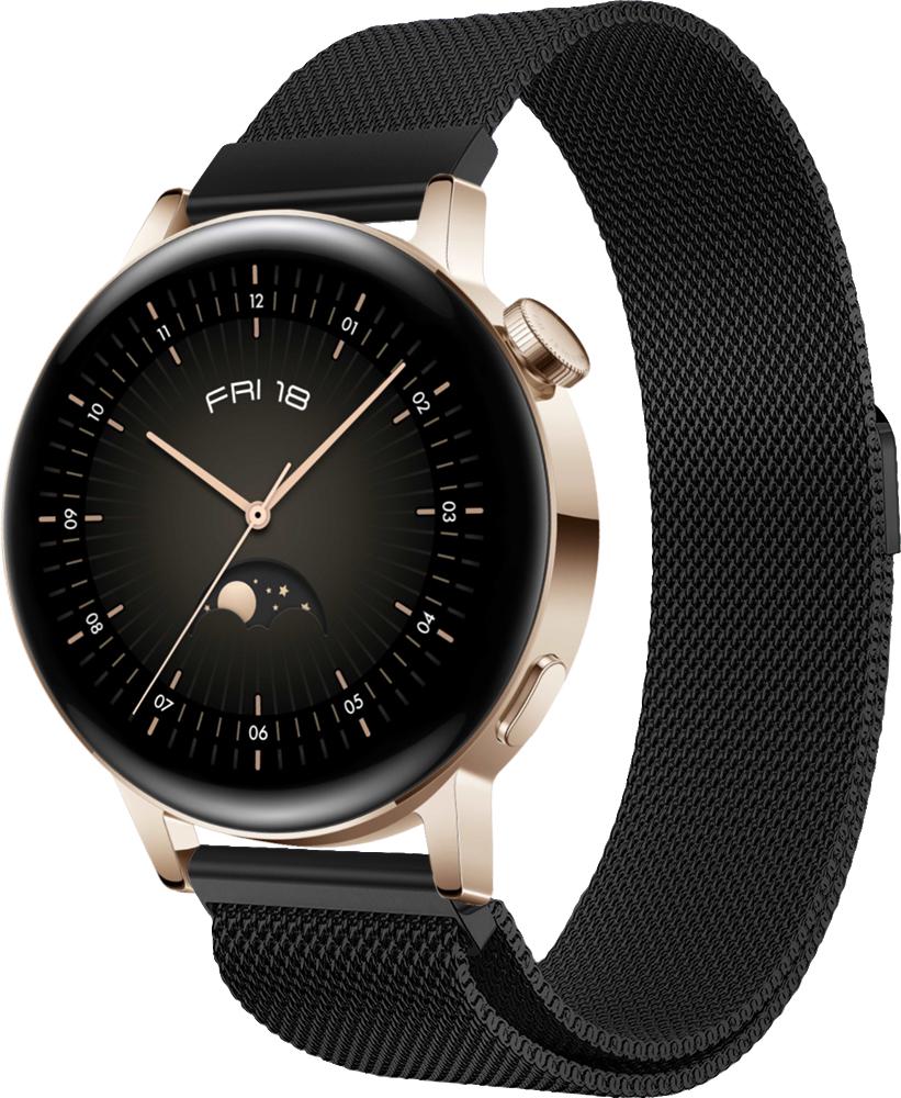 Ремешок Миланская Петля Milano для Huawei Watch GT3 42 мм Black (26165-2B)