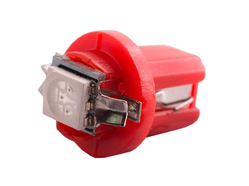 Автолампа світлодіодна T5 W1,2W B8,5d 24 В SMD5050-1led Червоний (1488)