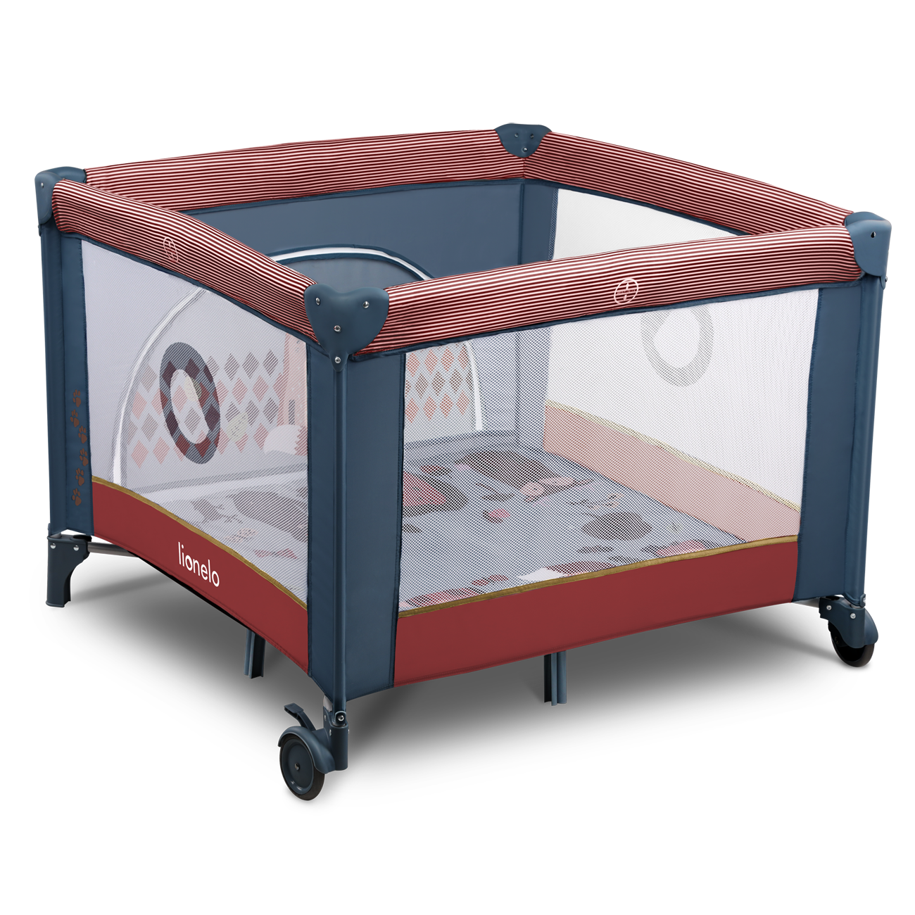 Манеж Lionelo Sofie Cobalt/Red