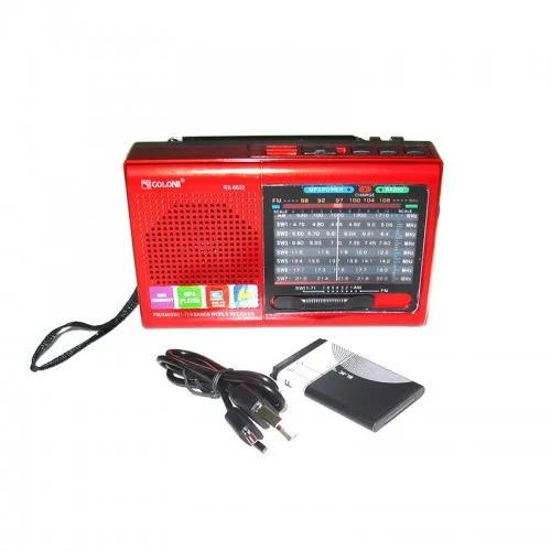 Радіоприймач всехвильовий FM Golon RX-6622 Hi-Fi USB Red/Червоний (3014895ER) - фото 2