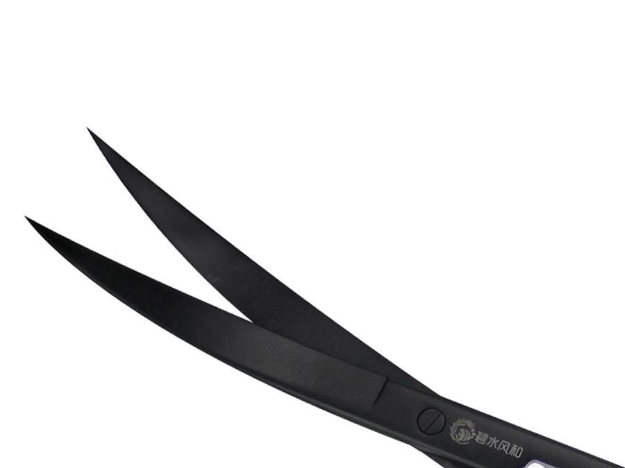 Ножиці загострені вигнуті BSFH Professional Black 25 см (BSFH-SC-CU) - фото 4