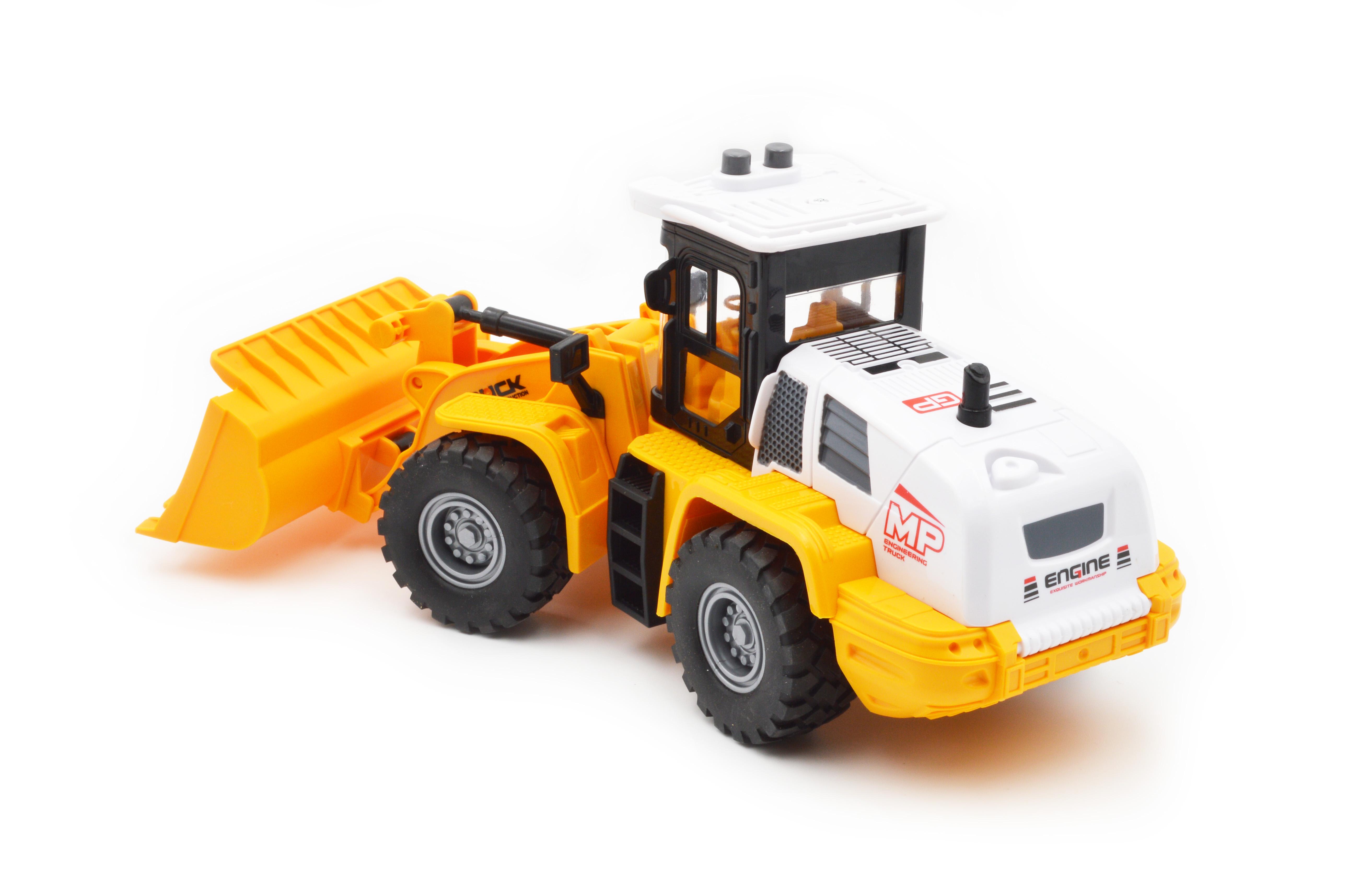 Игрушечный бульдозер JS129-1 инерция свет звук - фото 3 Игрушечный бульдозер JS129-1 инерция свет звук - фото 3