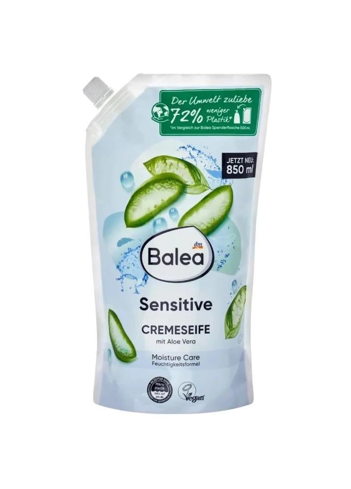 Крем-мило рідке Balea Sensitive з алое вера 850 мл запаска (36601110)
