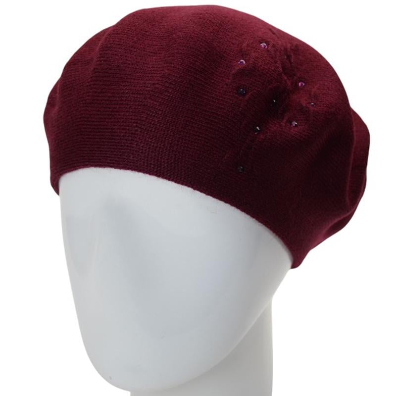 Берет жіночий Lirus ЛЕРА підвійний тонкого в'язання з візерунком one size Бордовий (282696) - фото 1 Берет жіночий Lirus ЛЕРА підвійний тонкого в'язання з візерунком one size Бордовий (282696) - фото 1