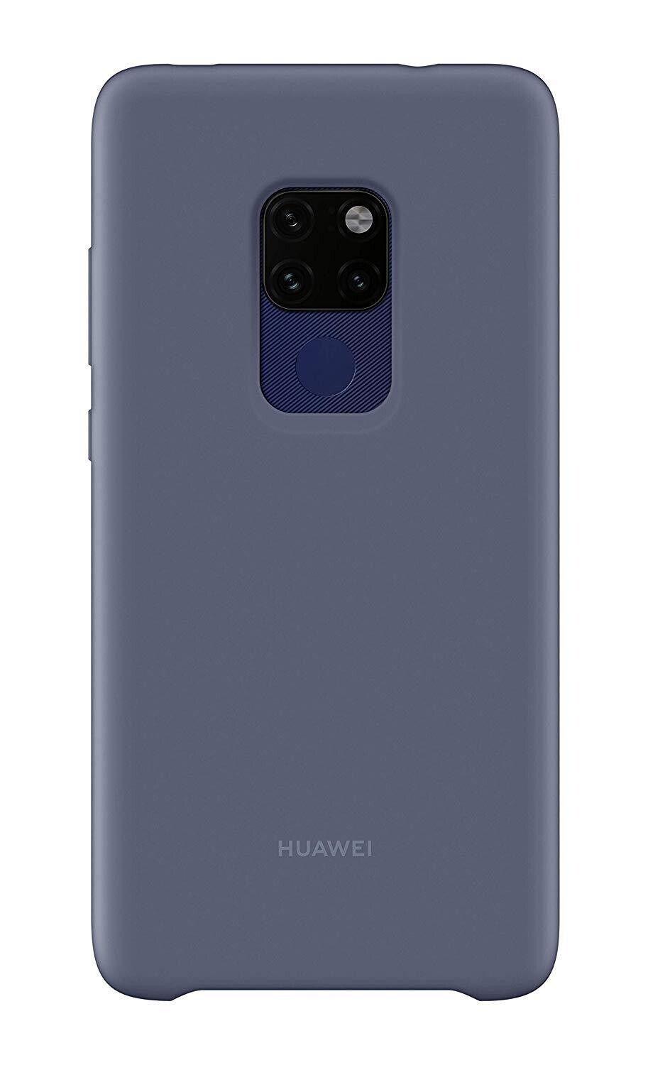 Чехол защитный противоударный Huawei Mate 20 Silicone Car Case Силикон Синий - фото 7