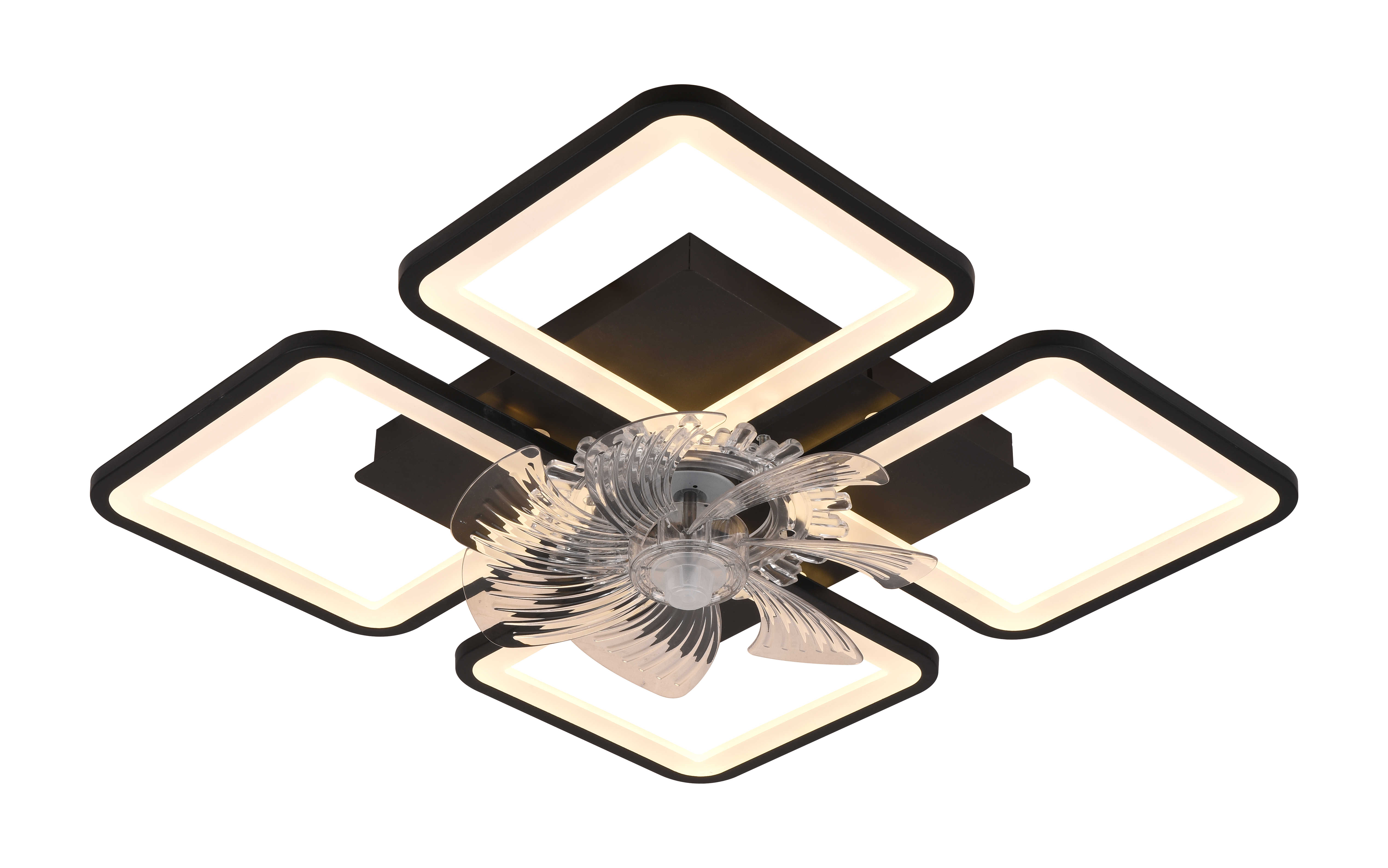 Потолочный вентилятор Fan светильник Черный (YZD5007)