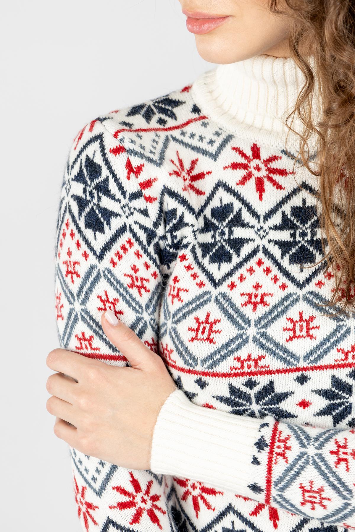 Светр жіночий ЦБ-00233520 р. 46 Молочний (SKT000941680) - фото 2 Светр жіночий ЦБ-00233520 р. 46 Молочний (SKT000941680) - фото 2