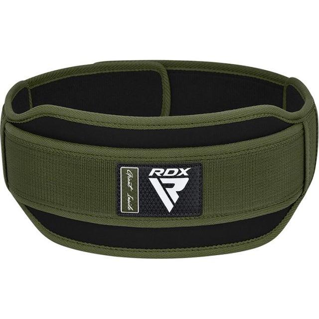 Пояс для тяжелой атлетики RDX RX5 Double Belt неопреновый XL Army Green (WBD-RX5AG-XL) - фото 1