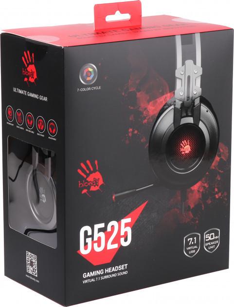 Наушники A4tech Bloody G525 Gray - фото 5 Наушники A4tech Bloody G525 Gray - фото 5