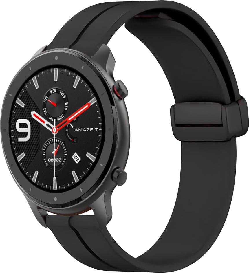 Ремінець для смарт-годинників Rysta для Amazfit GTR 47 мм Black (41879-2B)
