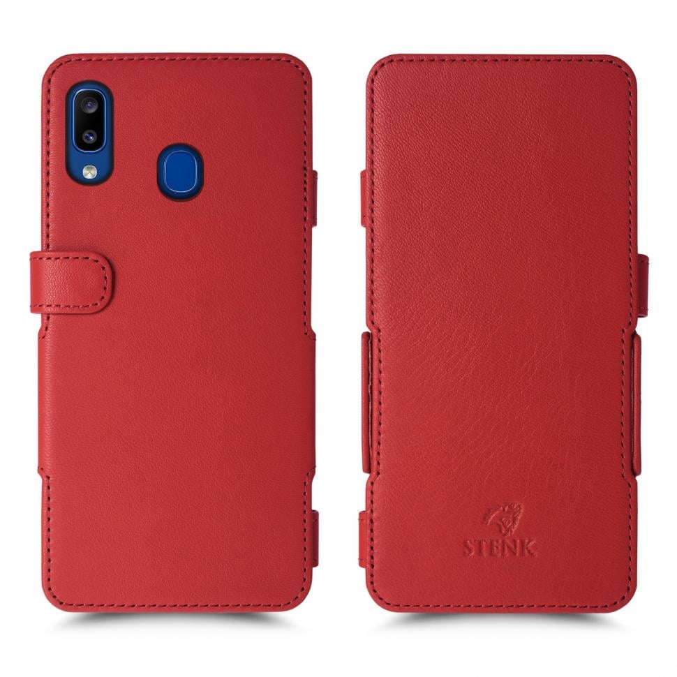 Чехол книжка Stenk Prime для Samsung Galaxy A20 Красный (63752)