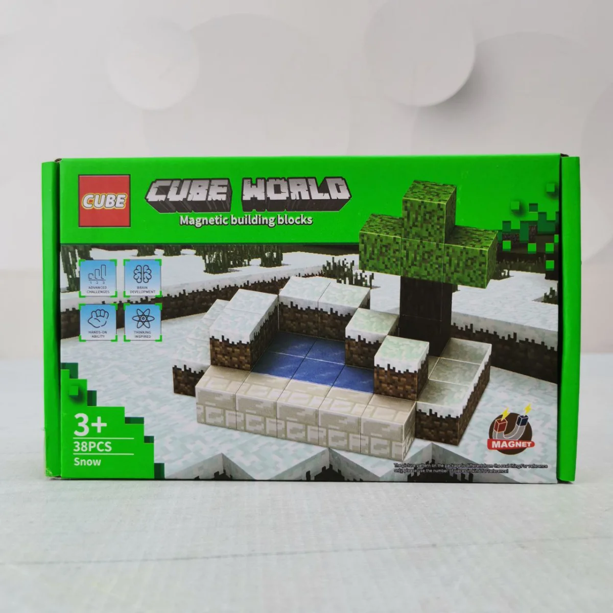 Магнитный конструктор Minecraft RDF 6820 A 38 деталей в коробке Магнитный конструктор Minecraft RDF 6820 A 38 деталей в коробке