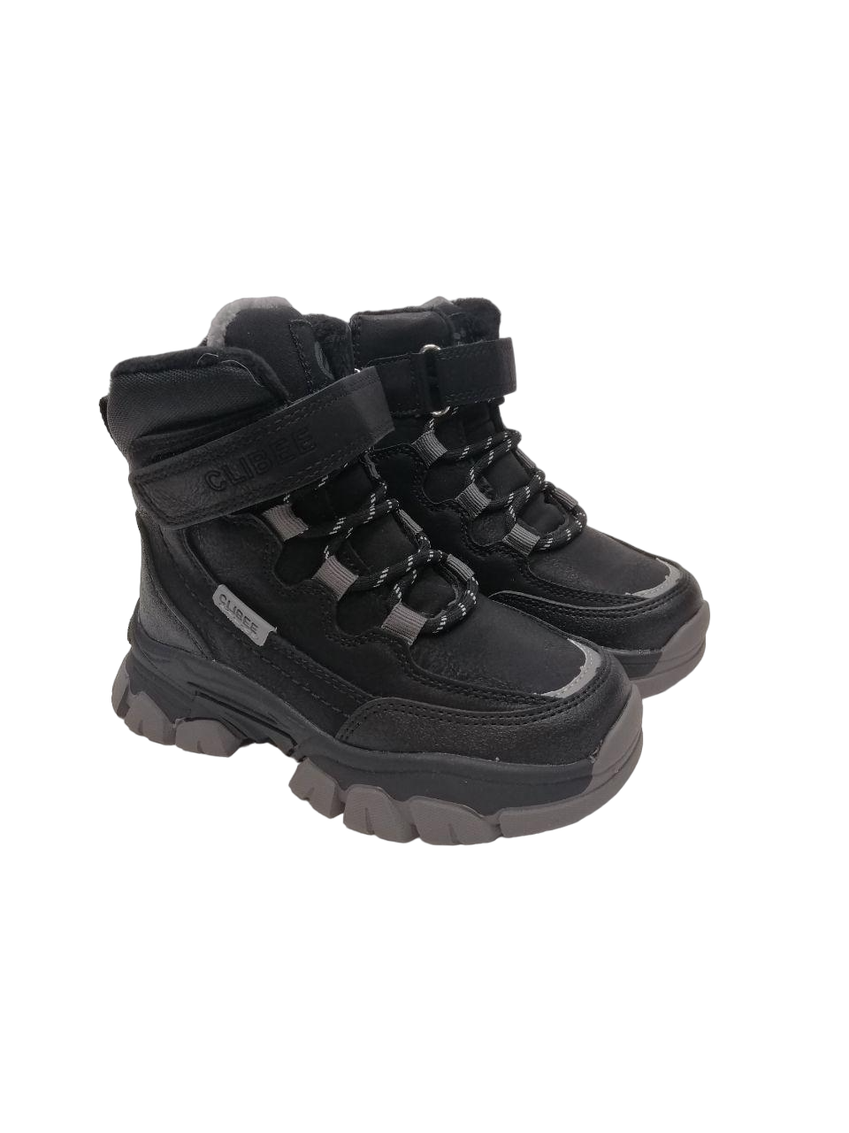 Ботинки зимние Clibee для мальчика р. 26 17,2 см Черный (364 HB bl/grey)