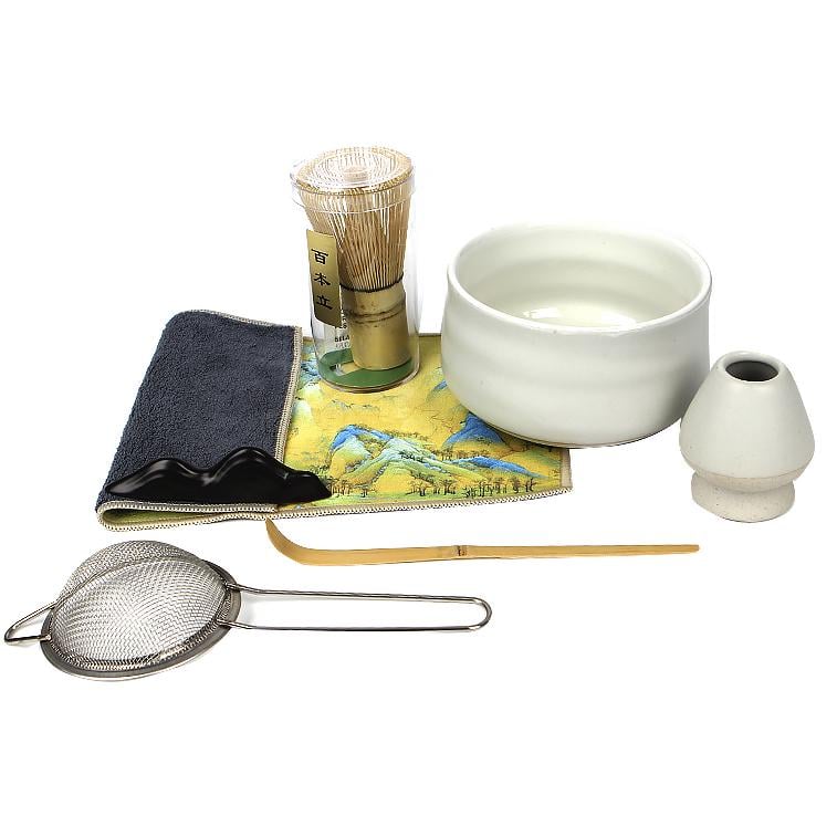 Набір Mavanto 5456 для приготування чаю матча 7 предметів White Набір Mavanto 5456 для приготування чаю матча 7 предметів White