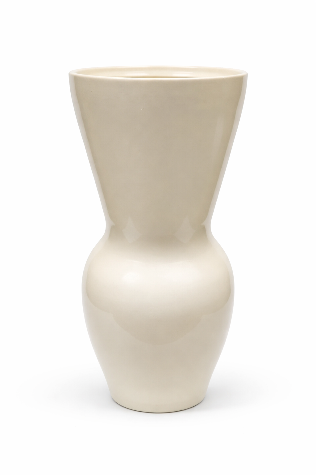 Ваза керамическая напольная 49х24 см Молочный (2862261877)