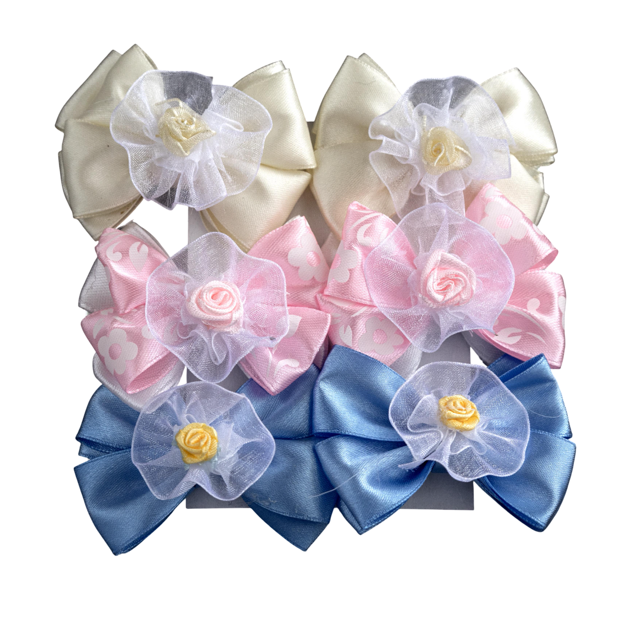 Заколка-бант ДАЙС для волос 6 см 6 шт. (ЖРС6-6)
