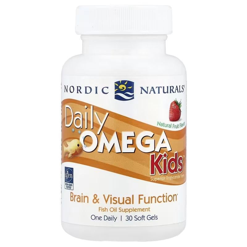 Витамины для детей Nordic Naturals Daily Omega Kids фруктовый вкус 30 жевательных капсул (1114195560)
