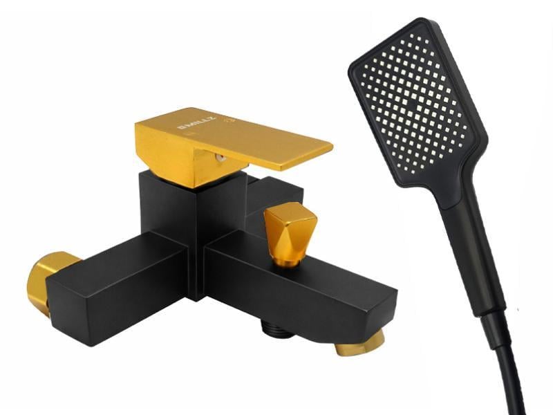 Смеситель для ванны MILLZ MRS-AL-F1 1/10 Black&Gold (ТР-00026988) Смеситель для ванны MILLZ MRS-AL-F1 1/10 Black&Gold (ТР-00026988)