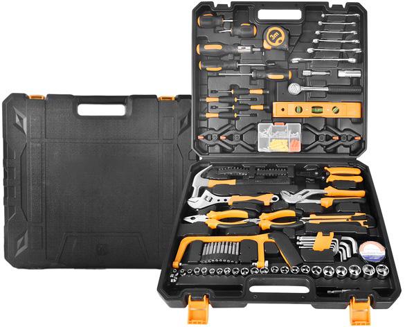 Набір ручного інструменту для дому у пластиковій валізі 157 предметів - фото 9 Набір ручного інструменту для дому у пластиковій валізі 157 предметів - фото 9