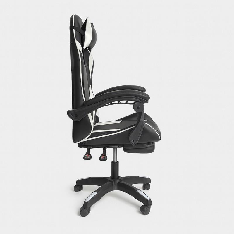 Геймерське крісло з підставкою для ніг STRIKER ONE для підлітків та дорослих Білий (17429) - фото 5 Геймерське крісло з підставкою для ніг STRIKER ONE для підлітків та дорослих Білий (17429) - фото 5