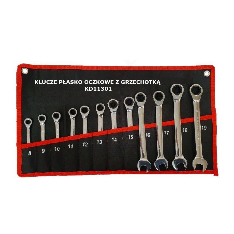 Набор ключей гаечных комбинированных Kraft&Dele KD11301 12 шт. 8-19 мм Набор ключей гаечных комбинированных Kraft&Dele KD11301 12 шт. 8-19 мм
