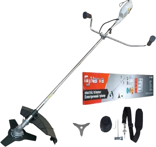 Електротример NARVA CG-3000 лісочка/ніж/верхній двигун/цілісний вал/ремінна передача (26568321)