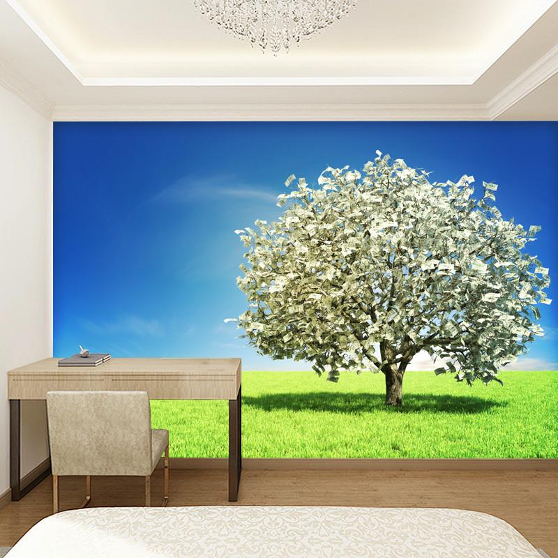 Фотообои флизелиновые для спальни/зала/кухни моющиеся Денежное дерево