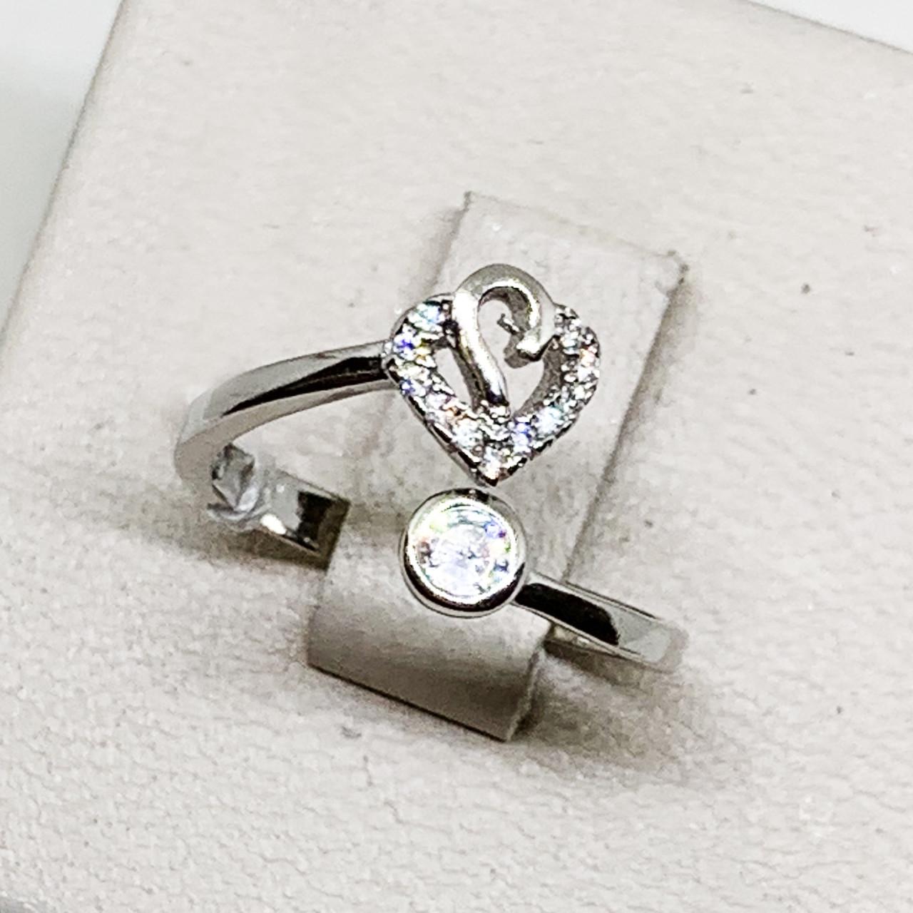 Кольцо серебряное с кубическим цирконием р. 16,5 1,7 г (1718387191)