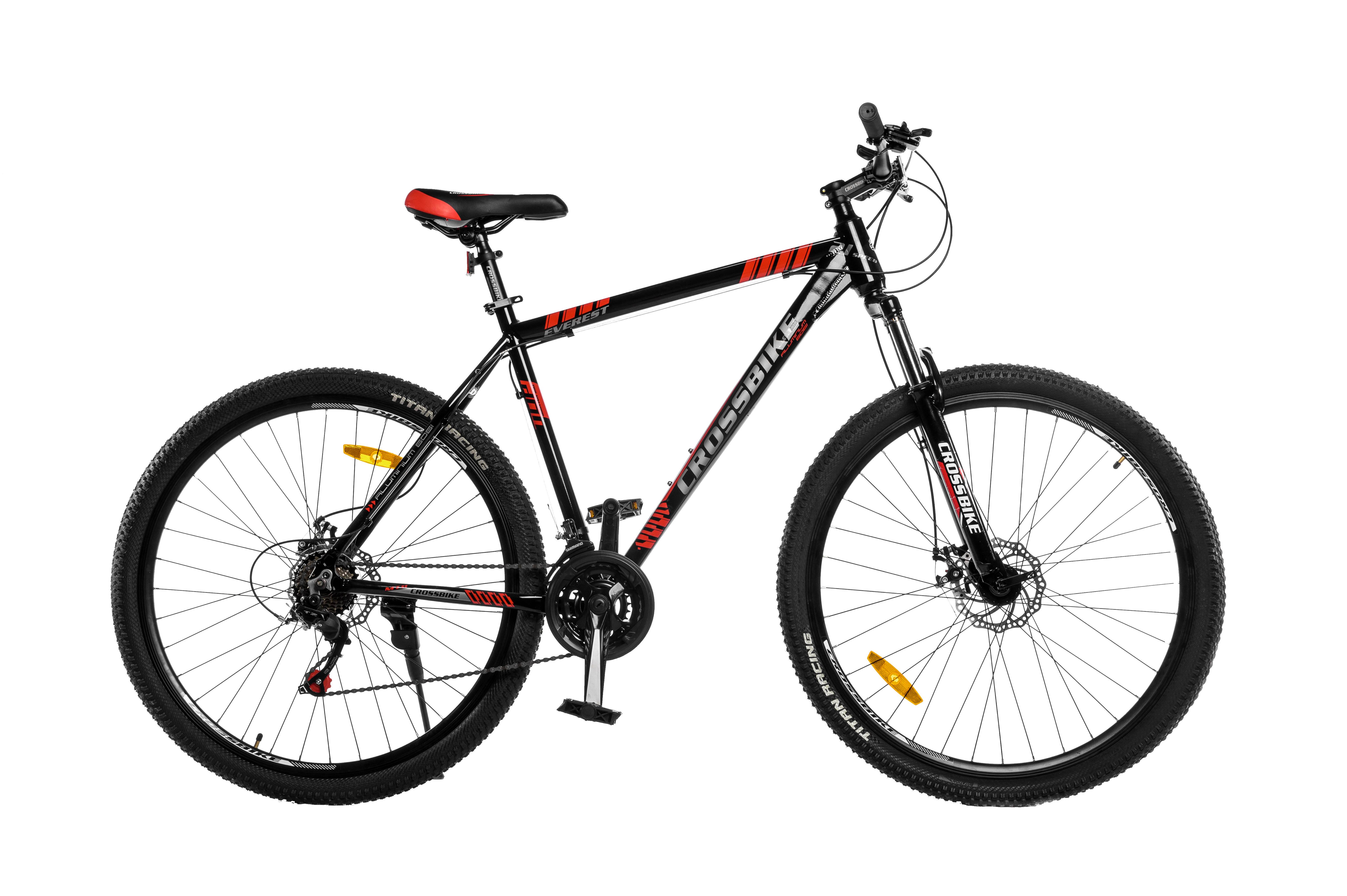 Велосипед CrossBike Everest 29"19" Черно-красный