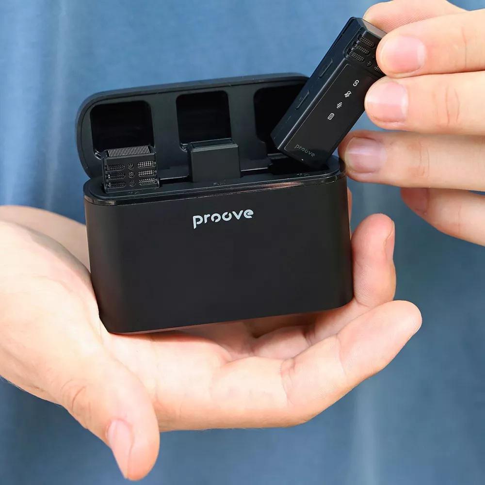 Микрофон петличный беспроводной цифровой Proove PMRC00010102 Record с Lightning до 4 часов работы Черный (621205) - фото 8 Микрофон петличный беспроводной цифровой Proove PMRC00010102 Record с Lightning до 4 часов работы Черный (621205) - фото 8