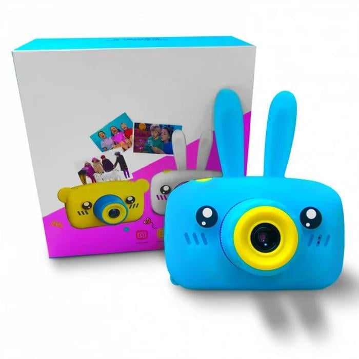 Фотокамера дитяча цифрова Baby Photo Camera Rabbit Х-500 Блакитний (1539997770) - фото 5