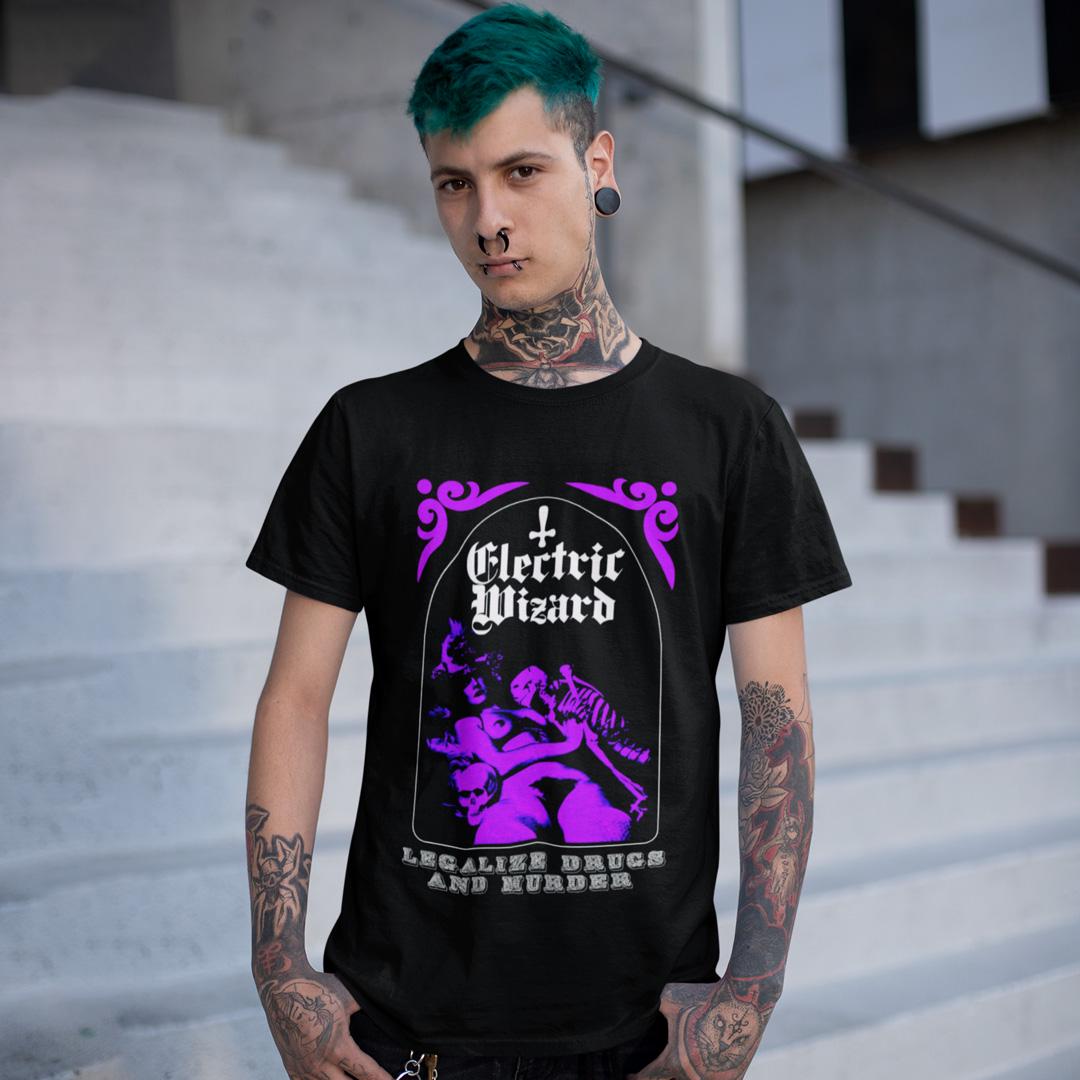 Футболка унисекс Electric Wizard Legalise Drugs and Murder M Черный (0000015108)