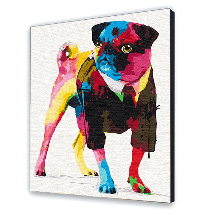 Картина по номерам ART CRAFT Джентельмен мопс 40х50 см (11631-AC)