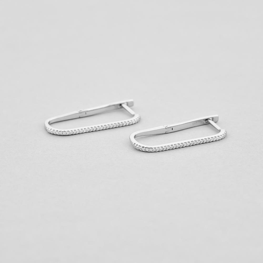 Серебряные серьги Minimal Аристократ (9436)