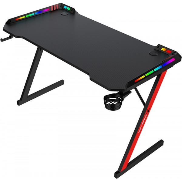 Стіл ігровий Xtrike ME DK-05 Gaming Desk RGB Llight 110x60x74 мм Black (584163) - фото 3