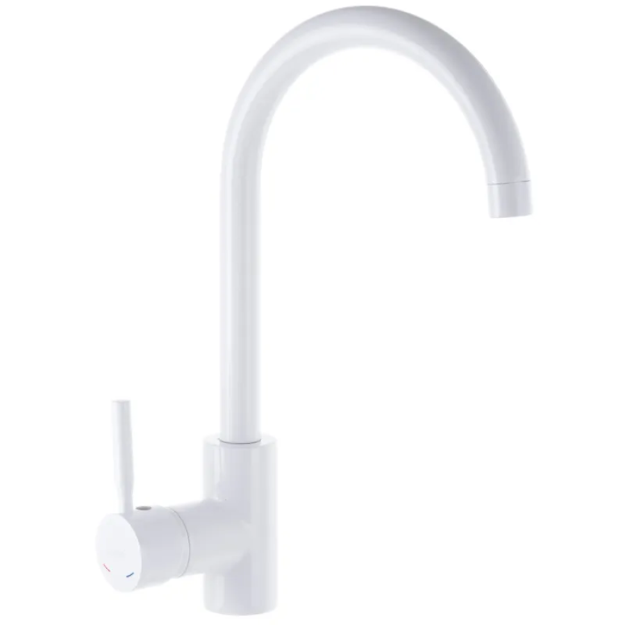 Смеситель для кухни Haiba Hans 011 White (HB0165)